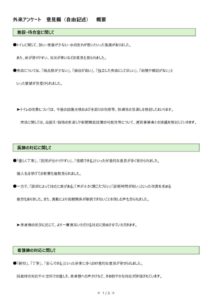 外来アンケート自由記述意見概要 (R7.2.3-R7.2.8)のサムネイル