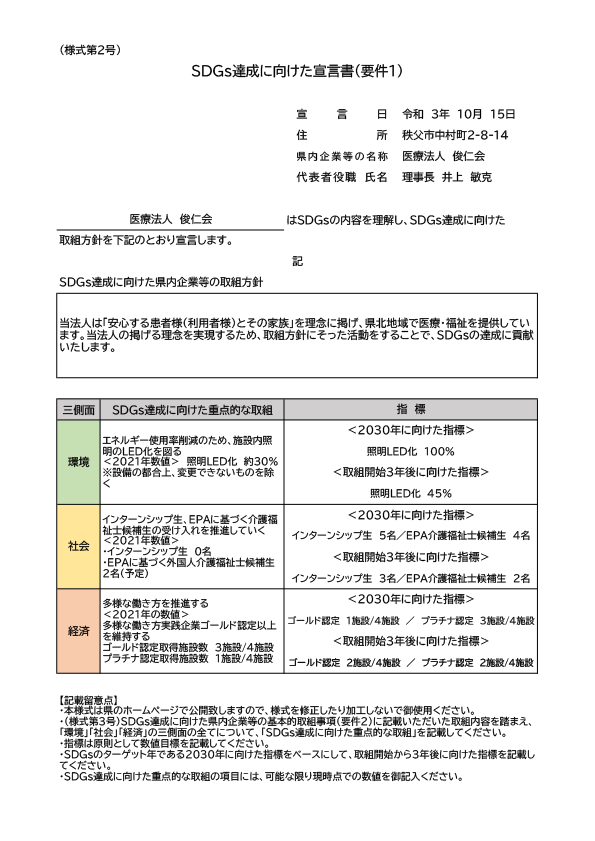 宣言書